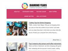 Tablet Screenshot of diamondyears.com